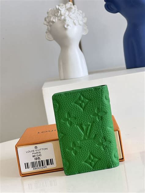 louis vuitton pocket organizer m30319 green|Pocket Organizer Monogram Taurillon Leather.